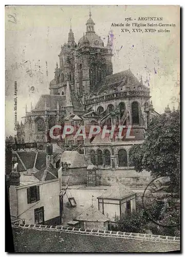 Ansichtskarte AK Argentan Abside De I&#39Eglise Saint Germain