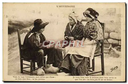 Cartes postales L&#39Auvergne Folklore