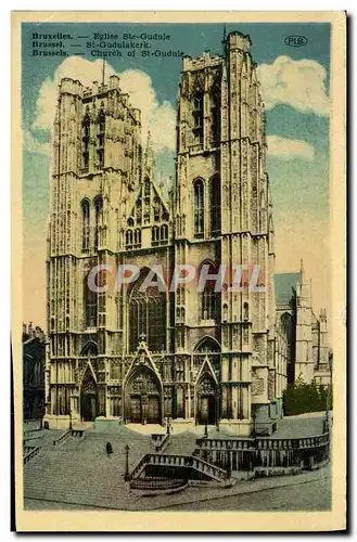 Ansichtskarte AK Bruxelles Eglise Ste Gudule