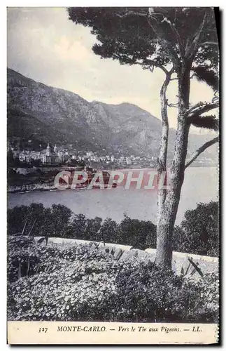 Cartes postales Monte Carlo Vers le Tir aux Pigeons