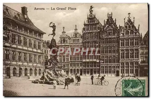 Cartes postales Anvers La Grand Place