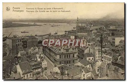 Cartes postales Anvers Panorama L&#39Escaut au coude d&#39Austruweel