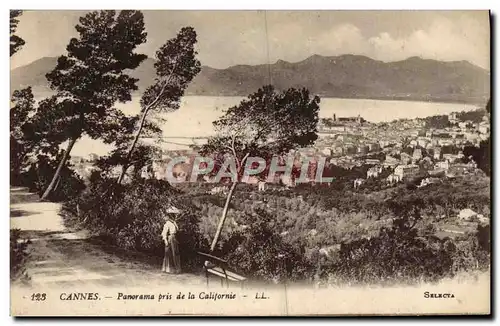 Cartes postales Cannes Panorama Pris de la Californie