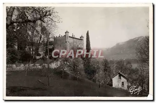 Cartes postales moderne Chateau du Bourdeau Lac du Bourget et le Mont Revard