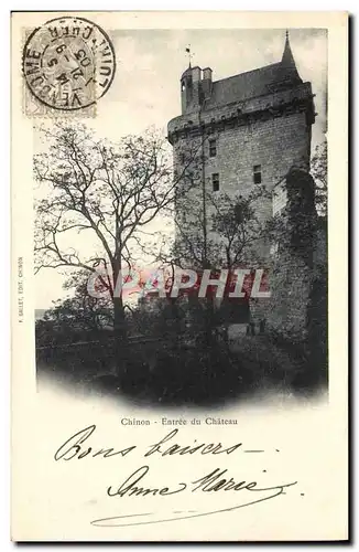 Cartes postales Chinon Entree du Chateau