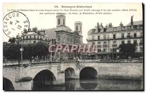 Cartes postales Besancon Historique Le pont de battant