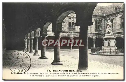 Cartes postales Besancon Historique Palais Granvelle