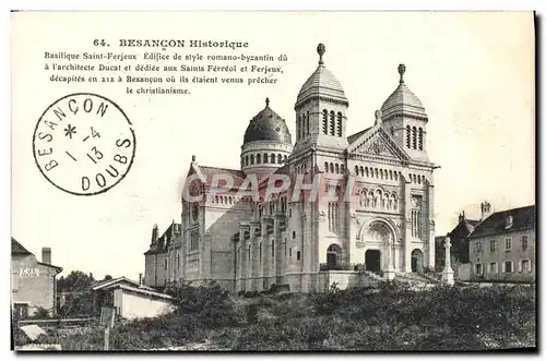 Cartes postales Besancon Historique Basilique Saint Ferjeux