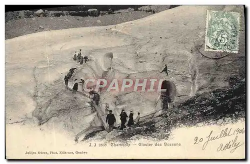 Cartes postales Chamonix Glacier des Bossons Alpinisme