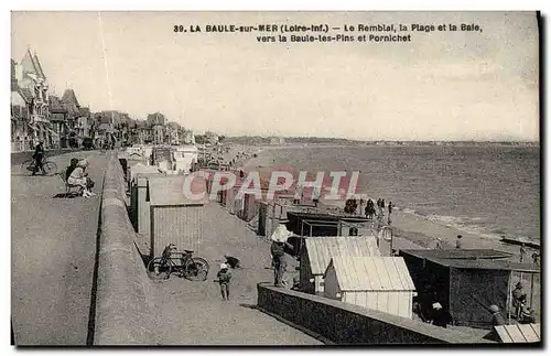 Cartes postales La Baule Sur Mer Le Remblal La Plage et la Baie vers la Baule les pins et Pornichet