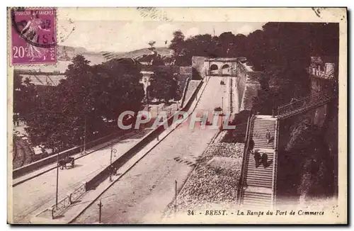 Cartes postales Brest La Rampe du Port de Commerce