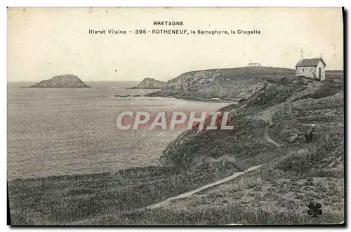 Cartes postales Bretagne Rothneuf Le Semaphore la Chapelle