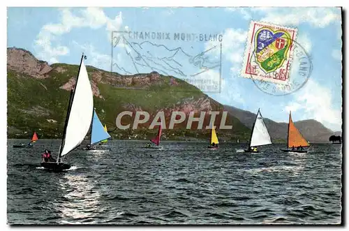 Cartes postales moderne Annecy Le lac et ses voiliers Bateaux