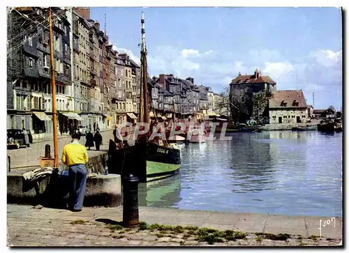 Cartes postales moderne Honfleur Bassin de L&#39Ouest et quai Sainte Catherine