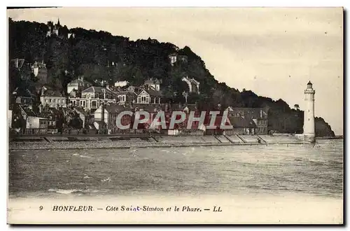 Ansichtskarte AK Honfleur Cote Saint Simeon et le Phare