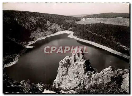 Moderne Karte Les Hautes Vosges Le Lac Blanc et le rocher Hans