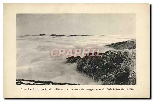 Cartes postales Le Hohneck La mer de nuages vue du Belvedere de l&#39hotel