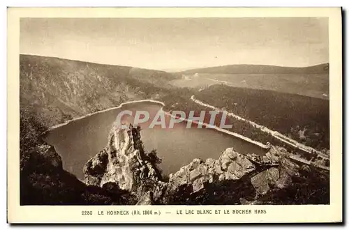 Cartes postales Le Hohneck Le lac Blanc et le rocher Hans