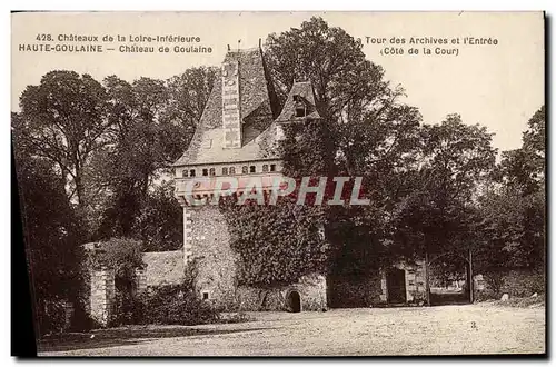 Cartes postales Haute Goulaine Chateau de Goulaine Tour des archives et l'entree Cote de la Cour