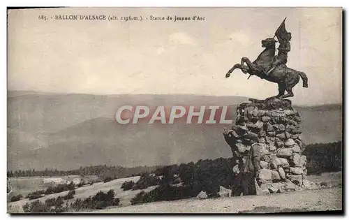 Cartes postales Ballon d&#39Alsace Statue de Jeanne d&#39Arc