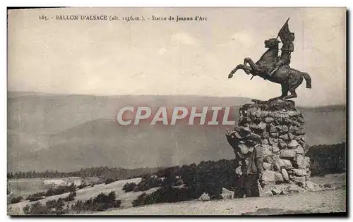 Cartes postales Ballon d'Alsace Statue de Jeanne d'Arc