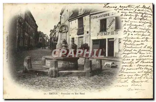 Cartes postales Bauge Fontaine du Roi Rene