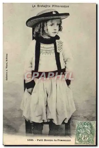 Ansichtskarte AK La Bretagne Pittoresque Petit breton de Fouesnant Folklore