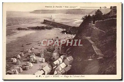 Cartes postales Binic Plage de L&#39Avant Port