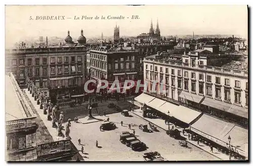 Cartes postales Bordeaux La Place de la Comedie