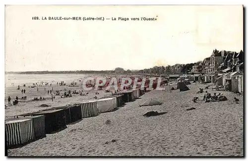 Cartes postales La Baule Sur Mer La Plage Vers L'Ouest