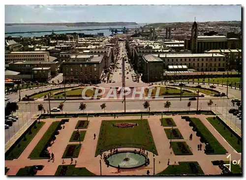 Cartes postales moderne Brest Vue Generale sur la rue du Siam prise de l'hotel de ville