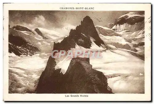 Cartes postales Chamonix Mont Blanc Les Grands Mulets