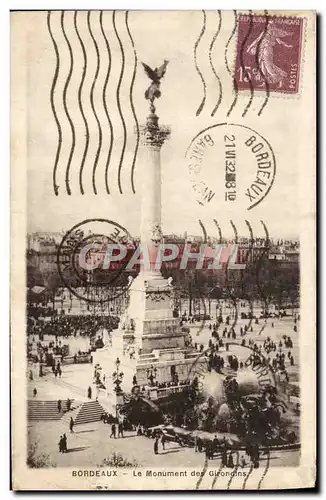 Cartes postales Bordeaux Monument des Girondins