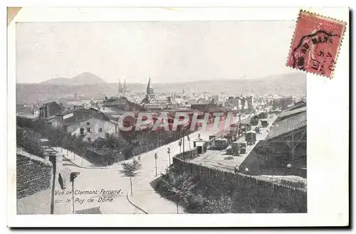 Cartes postales Vue de Clermont Ferrand sur le Puy de Dome