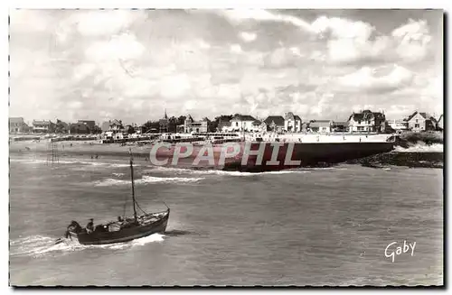 Cartes postales moderne Croix De Vie La Jetee et la Plage Bateau