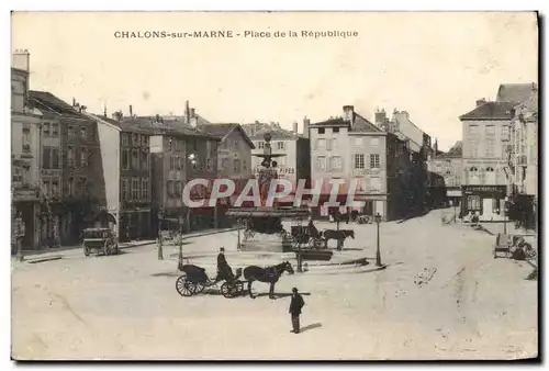 Cartes postales Chalons Sur Marne Place de la Republique