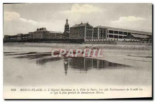 Cartes postales Berck Plage L'Hopital Maritime de la Ville de Paris