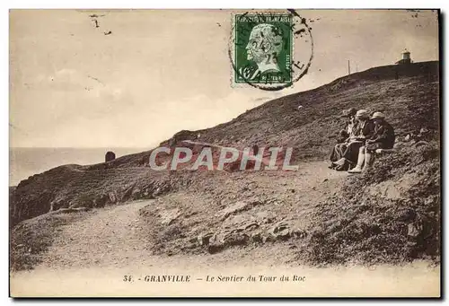 Ansichtskarte AK Granville Le Sentier du Tour du Roc