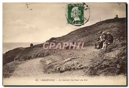 Cartes postales Granville Le Sentier du Tour du Roc