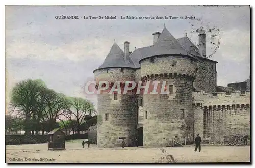 Cartes postales Guerande La Tour St Michel La mairie se trouve dans la tour de droite