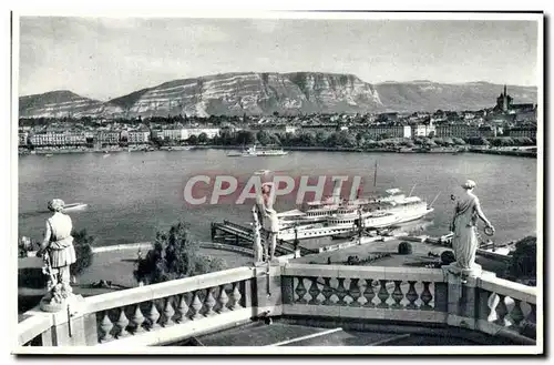 Cartes postales moderne Geneve Vue generale Bateau