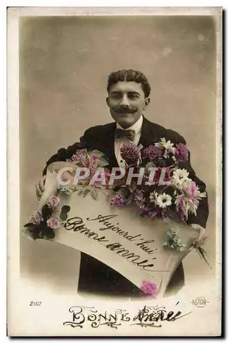 Cartes postales Fantaisie Homme Bonne Annee