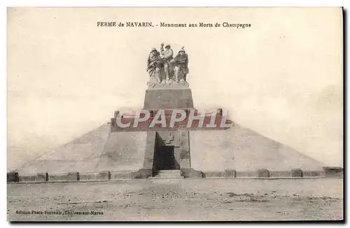 Ansichtskarte AK Ferme De Navarin Monument Aux Morts De Champagne Militaria