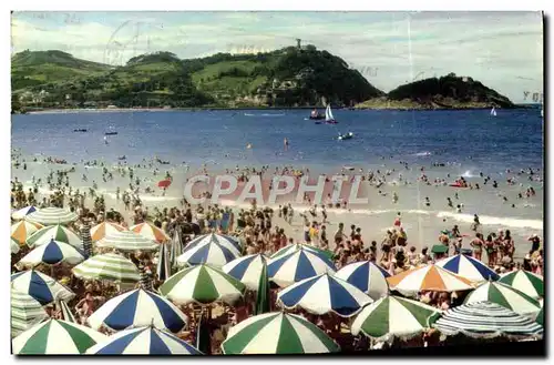 Cartes postales moderne San Sebastian Playa De La Concha y Monte Igueldo