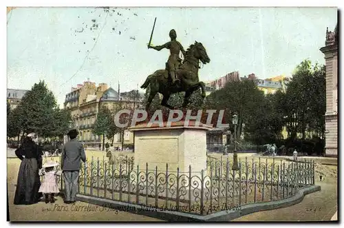 Cartes postales Paris Carrefour St Augustin Statue de Jeanne d&#39Arc par Dubois