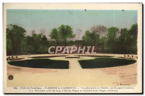 Ansichtskarte AK Compiegne Clairiere De L&#39Armistice Vue generale de la Clairiere