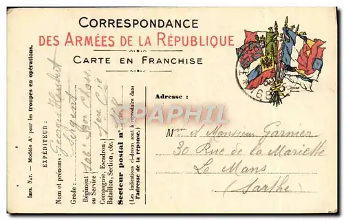 Carte de Franchise Militaire Garnier Le Mans