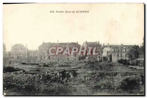 Cartes postales Sortie Nord De Suippes Militaria