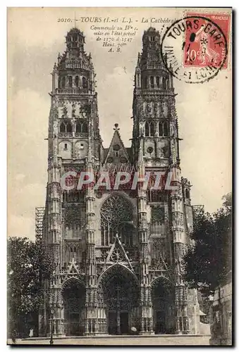 Cartes postales Tours La Cathedrale