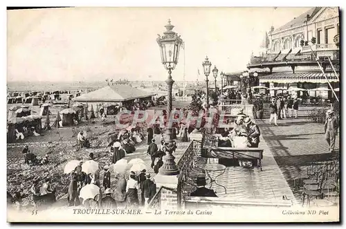 Cartes postales Trouville sur Mer La terrasse du casino